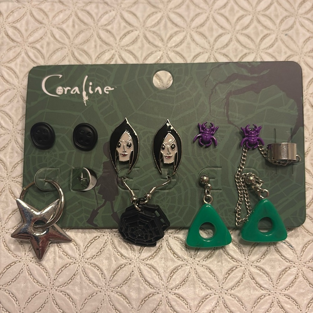 Coraline Other Mother Earring‎ Set Hot Topic